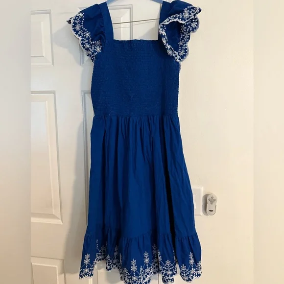 Gymboree Mandy Moore Royal Blue Midi Dress Mommy & Me Matching Dress Girls 3T - Picture 11 of 13